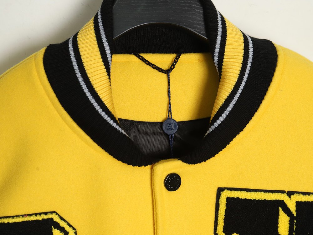 l0*is V*t0n baseball jacket with lettering logo tsk3