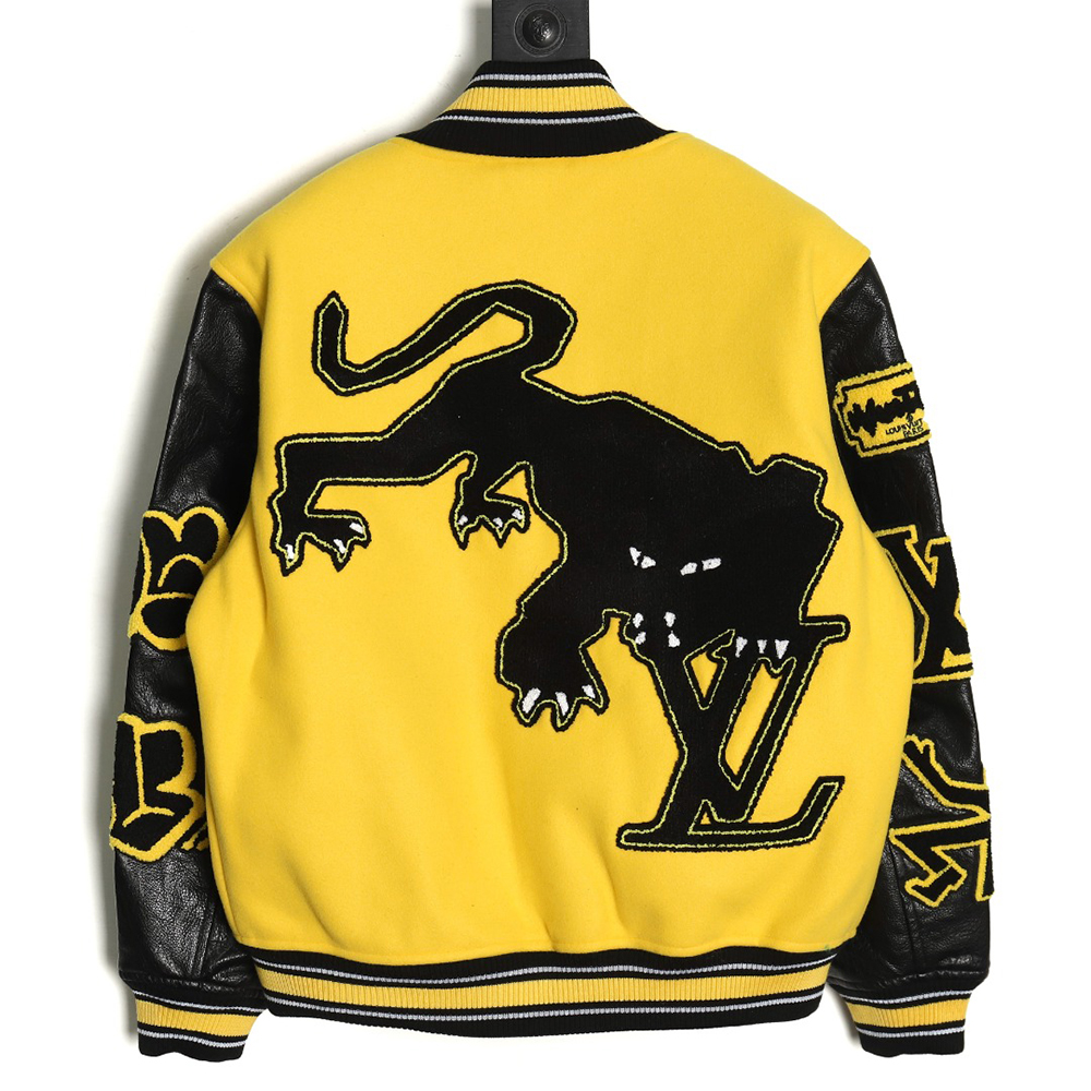 l0*is V*t0n baseball jacket with lettering logo tsk3