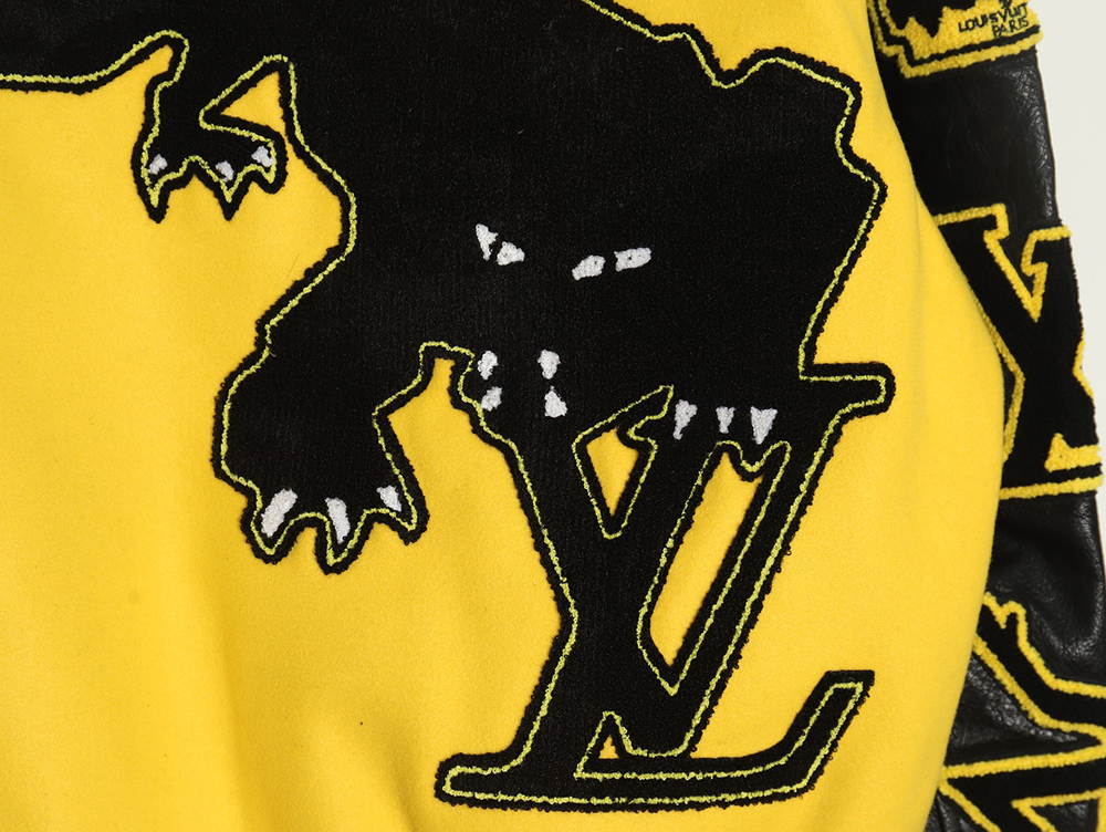 l0*is V*t0n baseball jacket with lettering logo tsk3