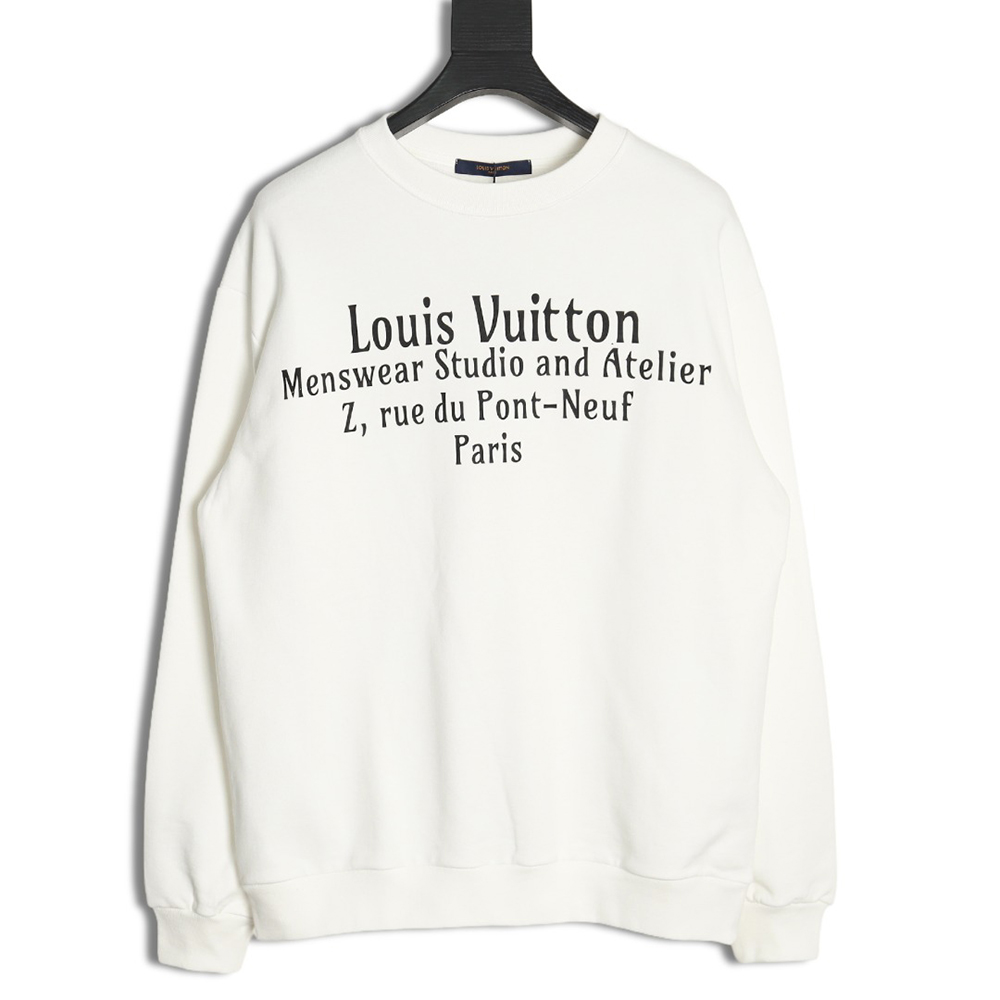 l0*is V*t0n limited edition slogan v letter sweatshirt