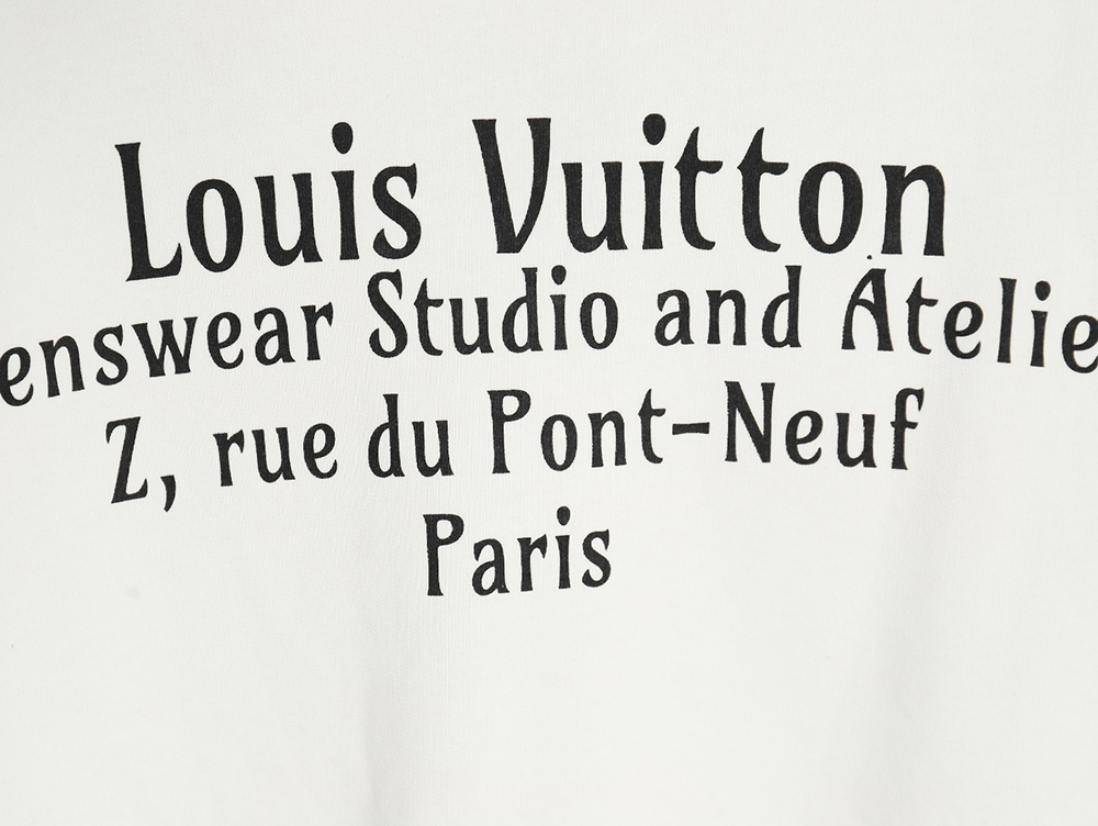 l0*is V*t0n limited edition slogan v letter sweatshirt