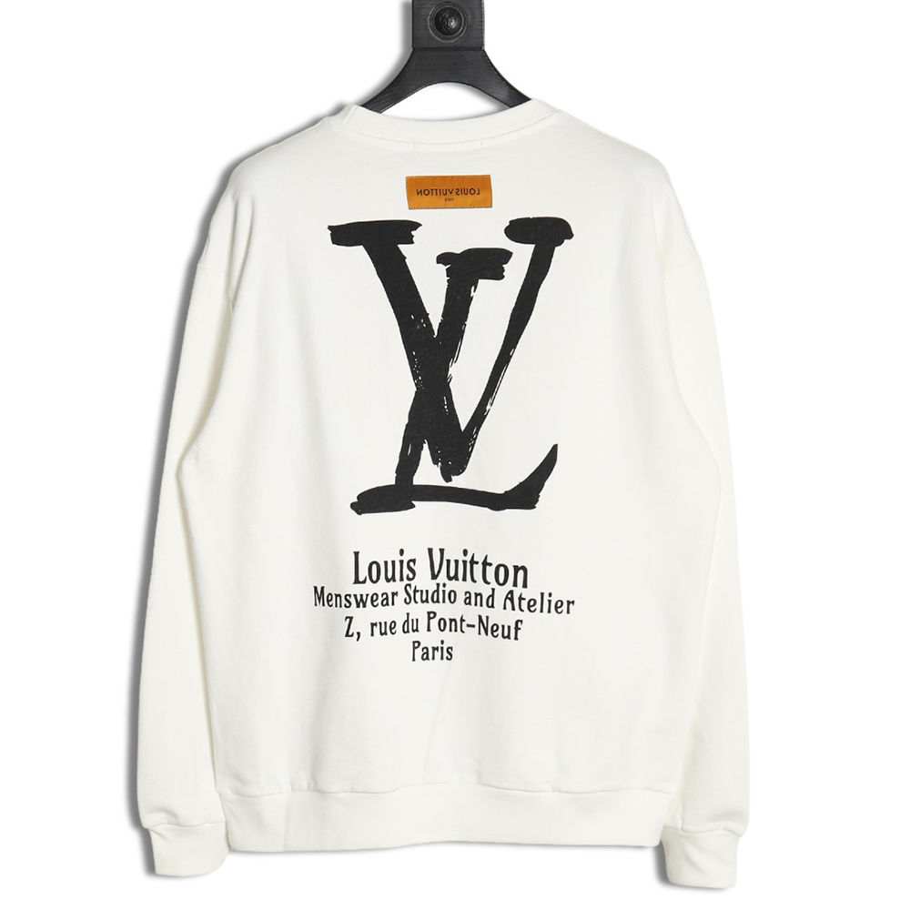 l0*is V*t0n limited edition slogan v letter sweatshirt