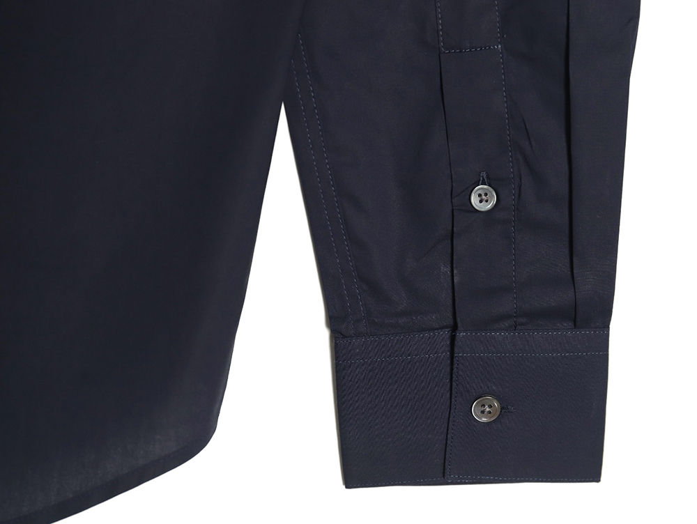 l0*is V*t0n long-sleeved shirt with lettering embroidery tsk1