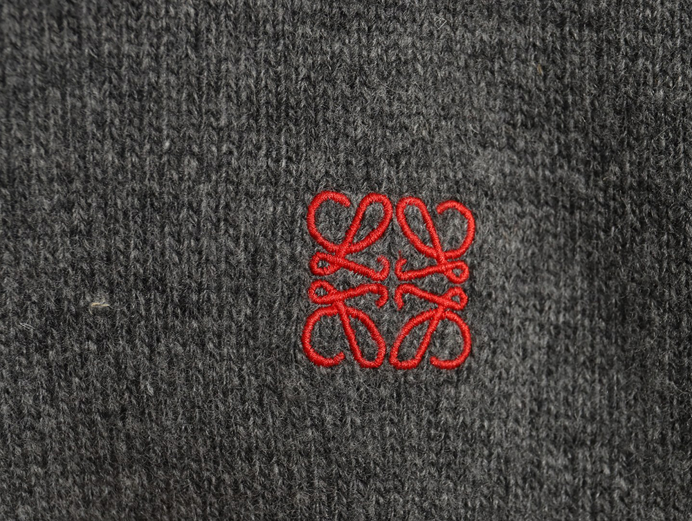 L0ew* embroidered logo crew neck sweater