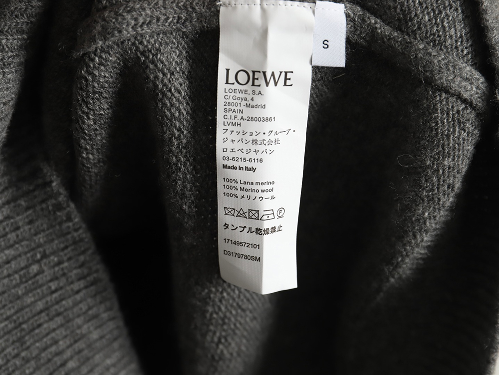 L0ew* embroidered logo crew neck sweater