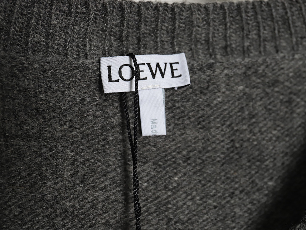 L0ew* embroidered logo crew neck sweater