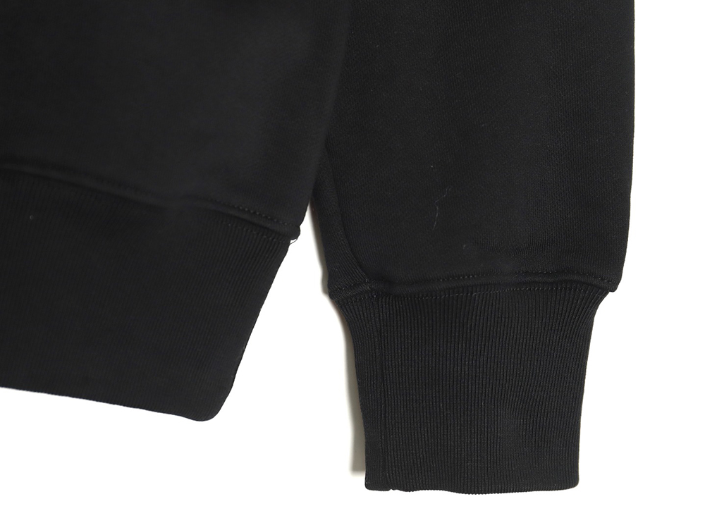 L0ew* displaced logo 3d embroidered crew neck sweatshirt