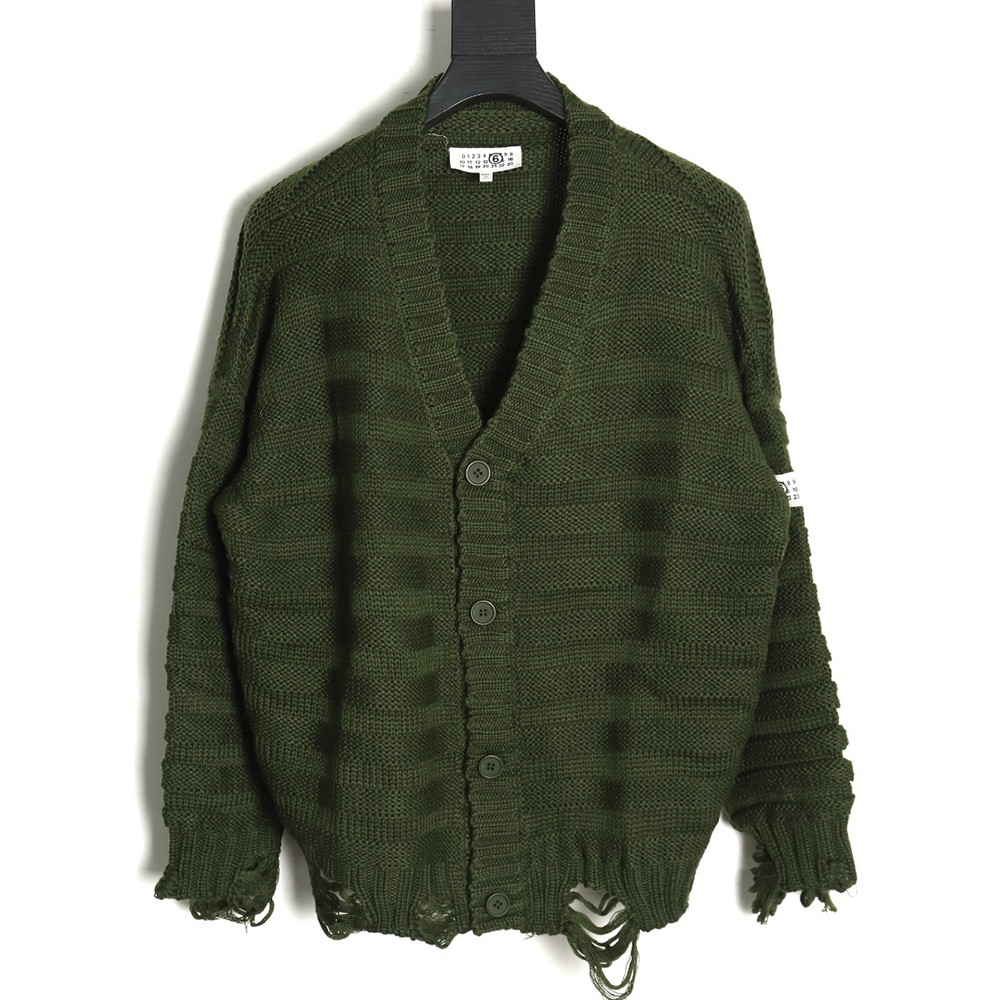 ma*s*n Ma*i*la destroyed knit cardigan