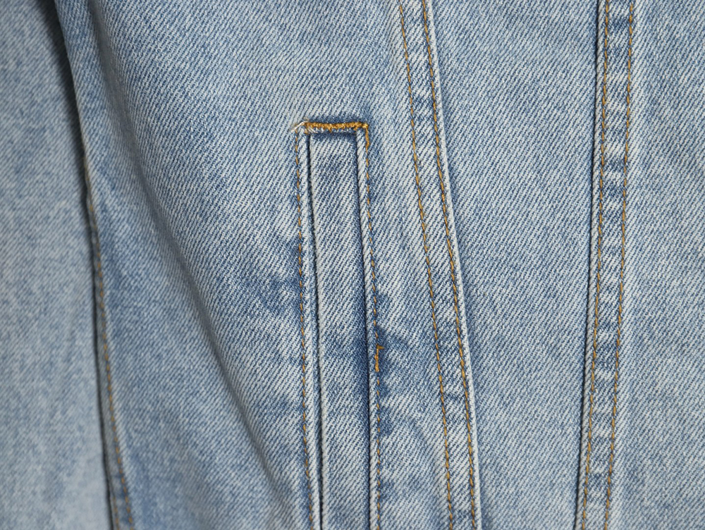 B**rry classic embroidered bear logo denim jacket