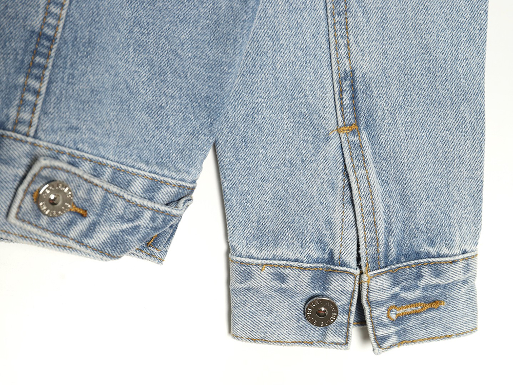 B**rry classic embroidered bear logo denim jacket