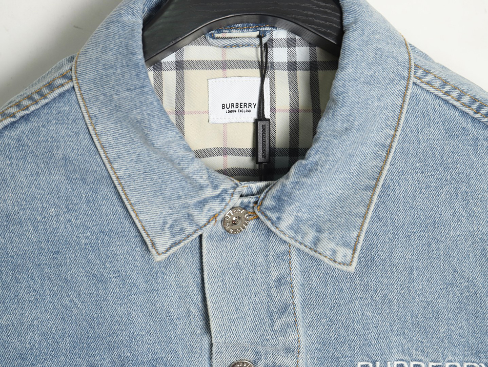 B**rry classic embroidered bear logo denim jacket