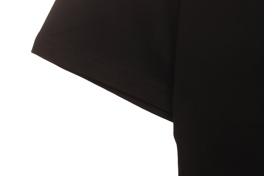 Ba*len*cia*ga patchwork embroidered jersey short sleeves black