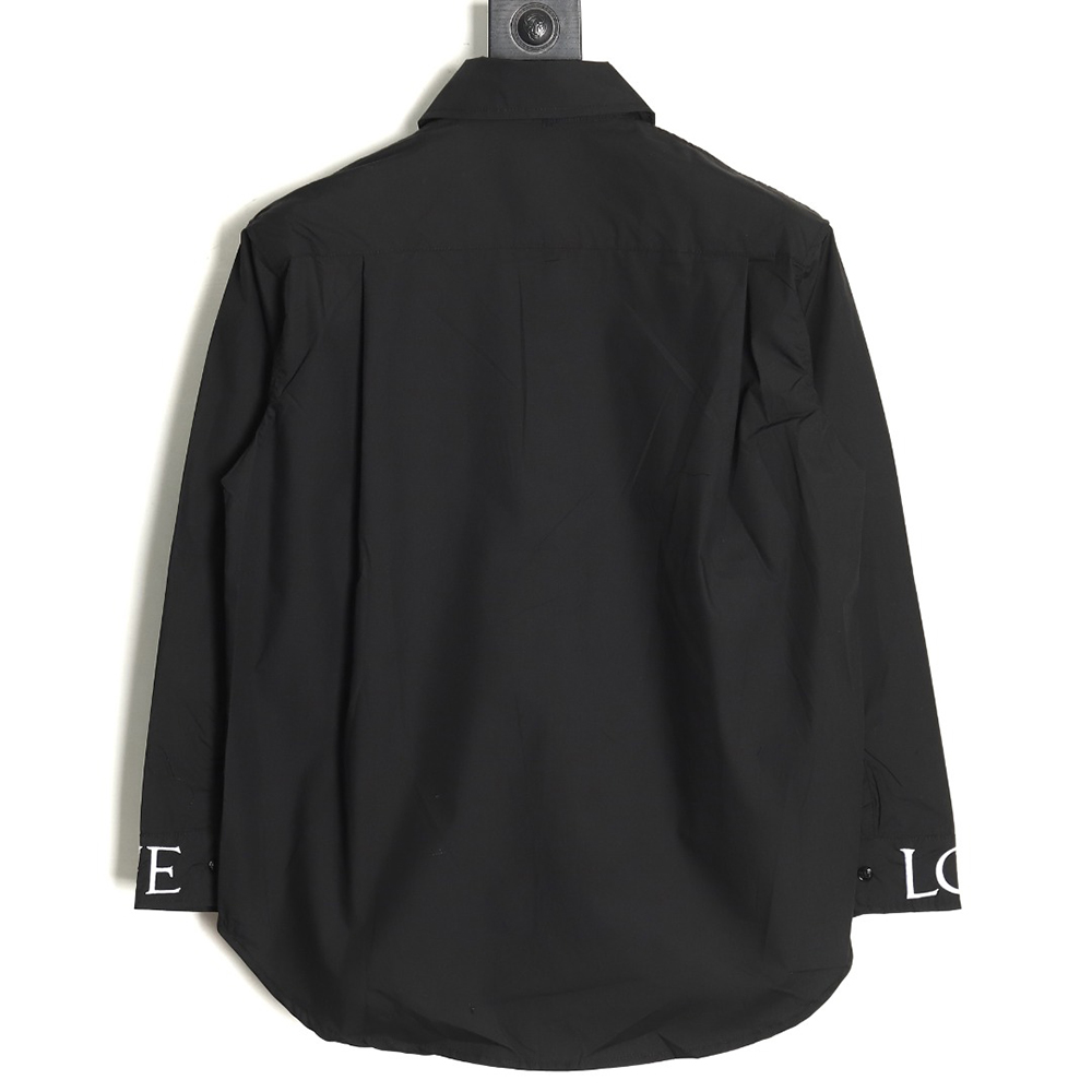 L0ew* logo three-dimensional offset laminated long-sleeved shirt tsk1