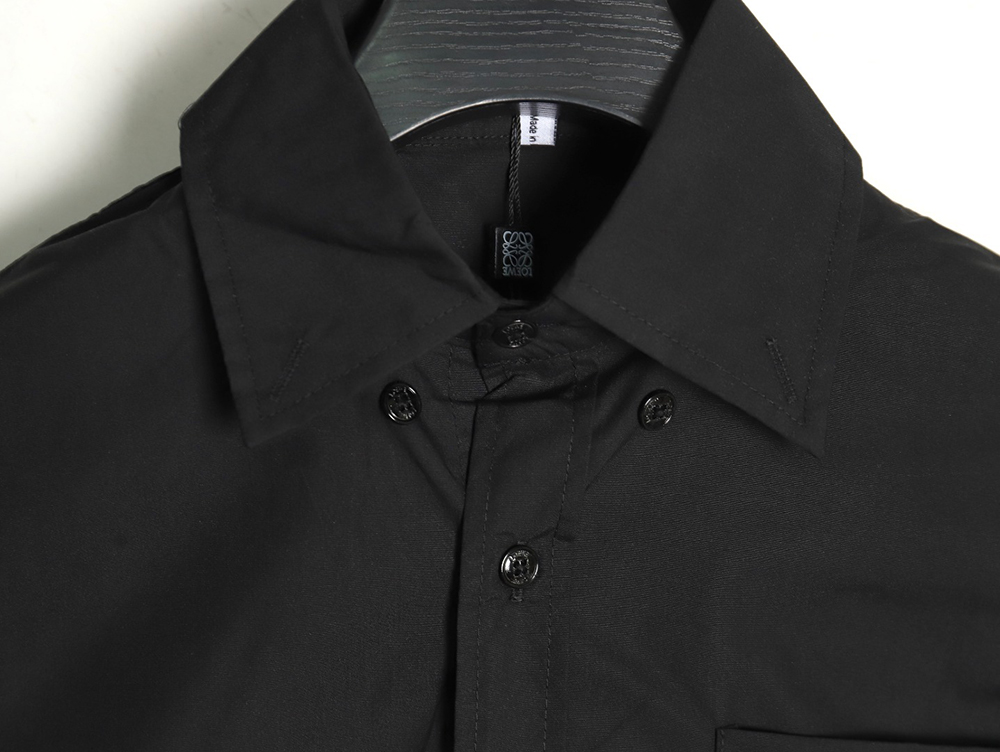 L0ew* logo three-dimensional offset laminated long-sleeved shirt tsk1