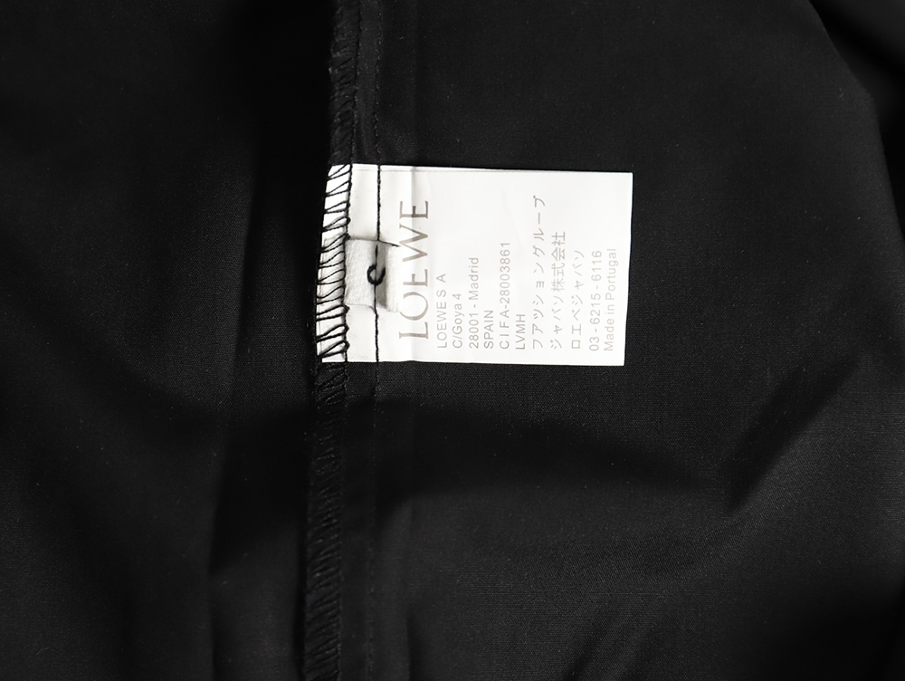 L0ew* logo three-dimensional offset laminated long-sleeved shirt tsk1