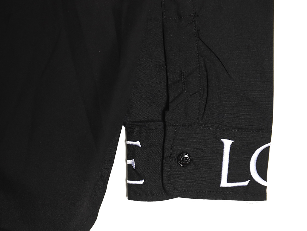 L0ew* logo three-dimensional offset laminated long-sleeved shirt tsk1