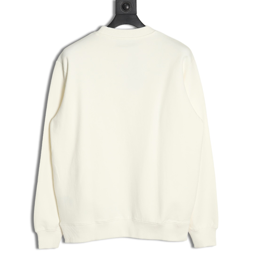 Pra*a triangle logo pocket crew neck sweatshirt