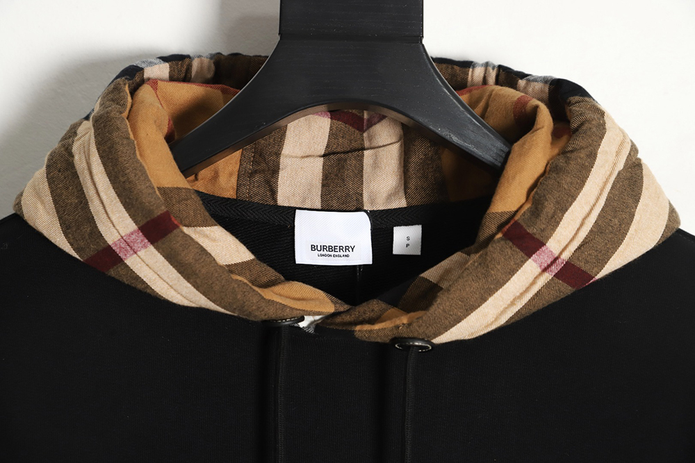 B**rry checked hooded sweatshirt tsk2