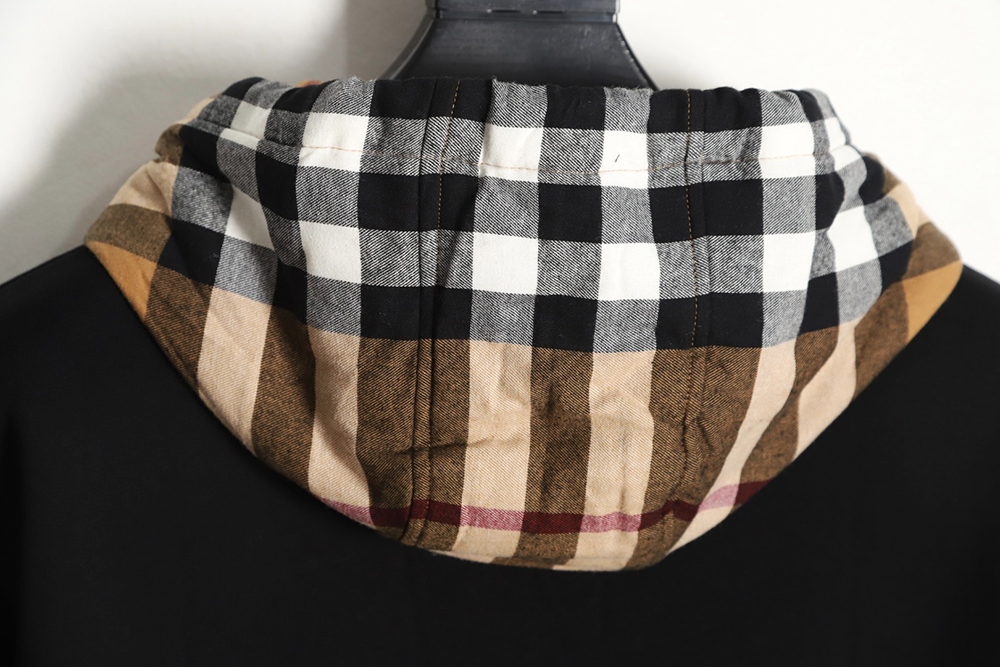 B**rry checked hooded sweatshirt tsk2