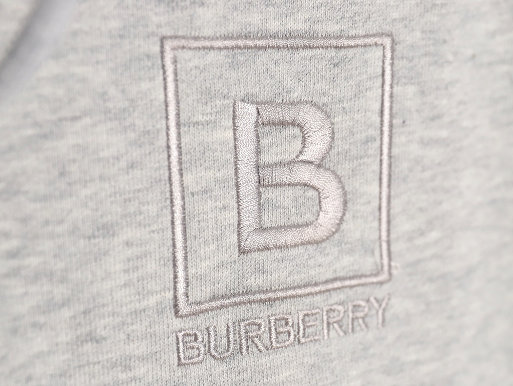 B**rry b check hooded zip-up hoodie