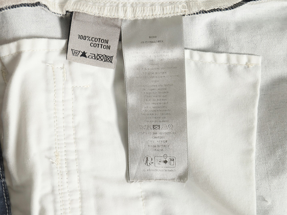 D*or x stone island co-branded pocket denim trousers