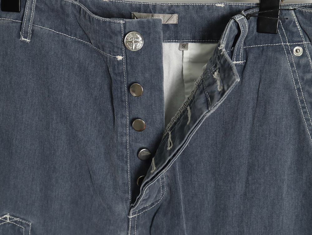 D*or x stone island co-branded pocket denim trousers