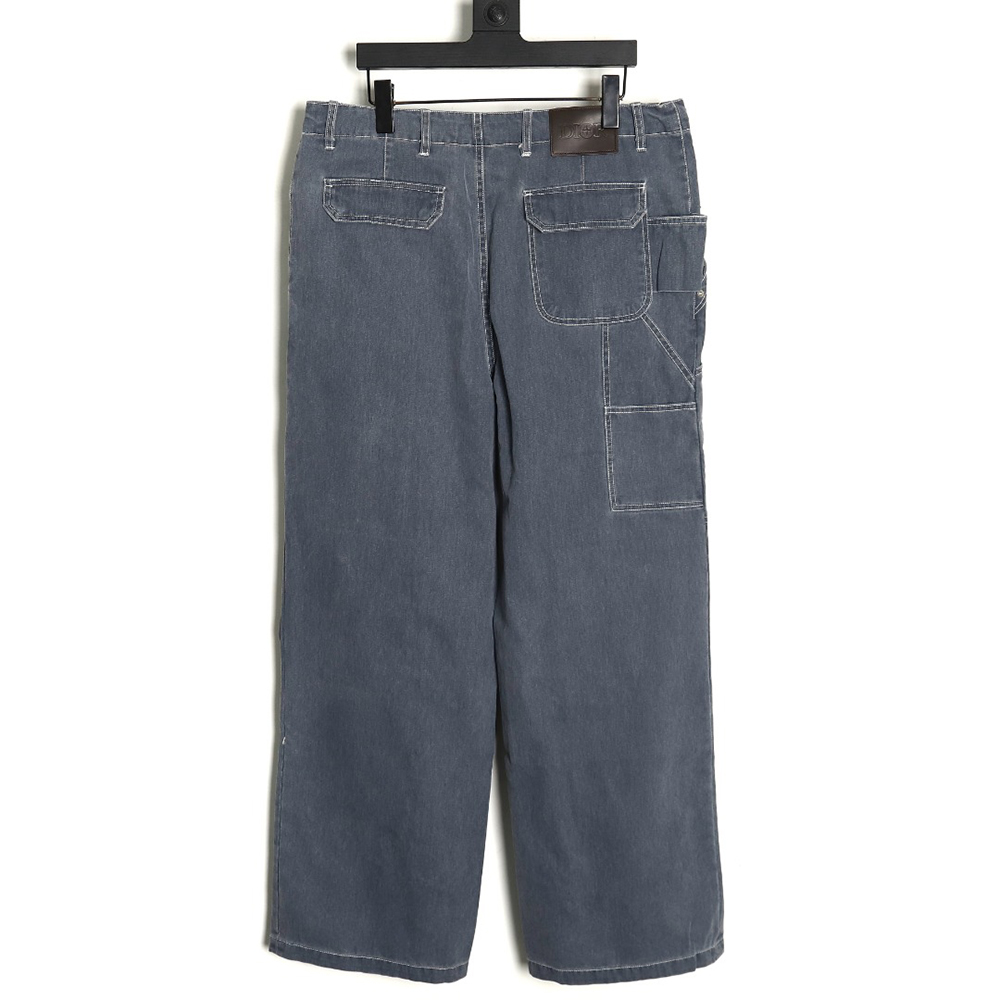 D*or x stone island co-branded pocket denim trousers