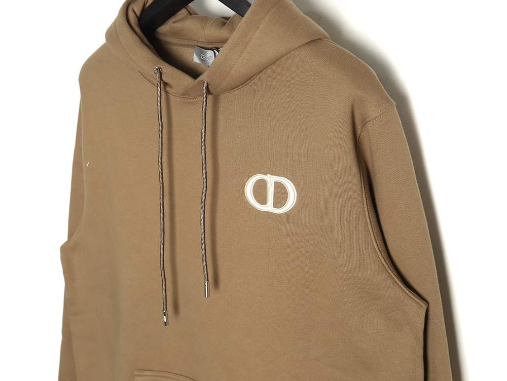 D*or cd monogram embroidered fleece hoodie tsk1
