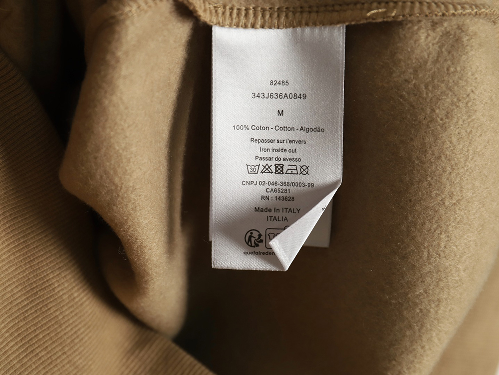 D*or cd monogram embroidered fleece hoodie tsk1