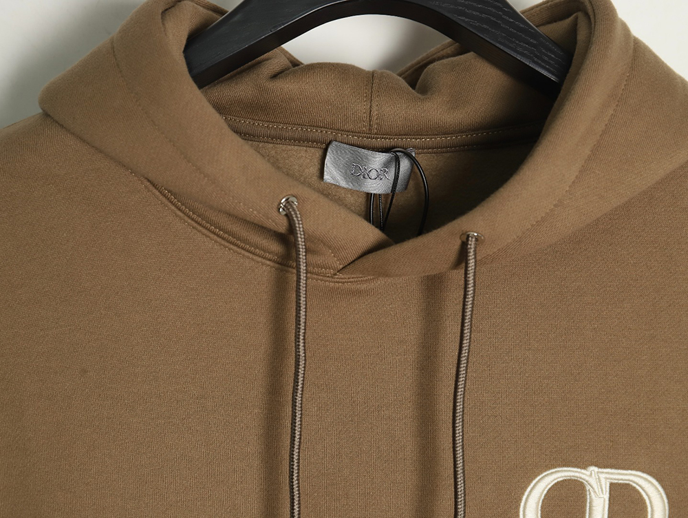 D*or cd monogram embroidered fleece hoodie tsk1