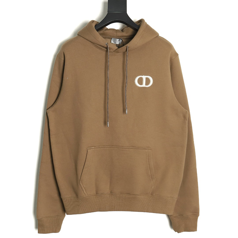 D*or cd monogram embroidered fleece hoodie tsk1
