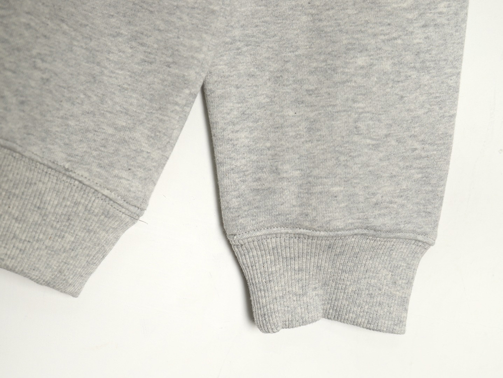 D*or silver logo embroidered crew neck plush sweatshirt tsk1