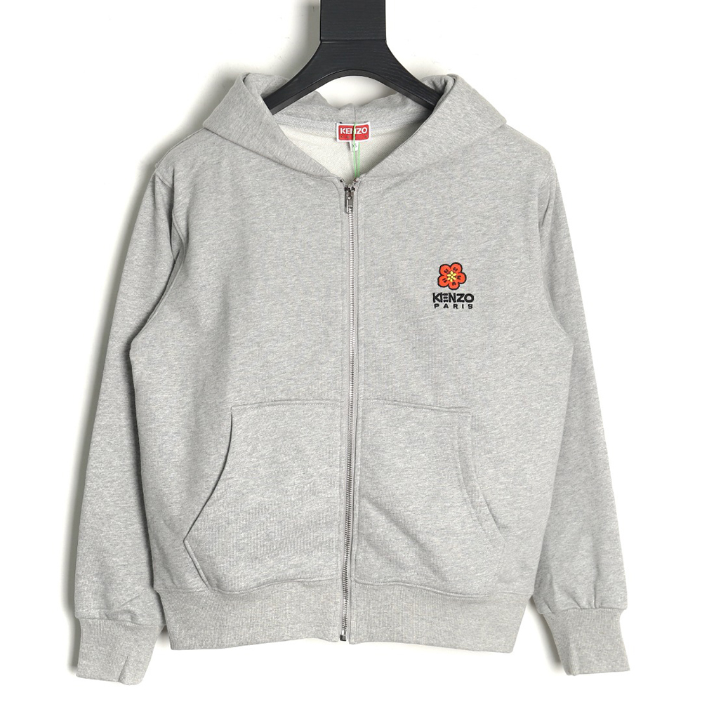 Kenzo Begonia Flower Zipper Hoodie