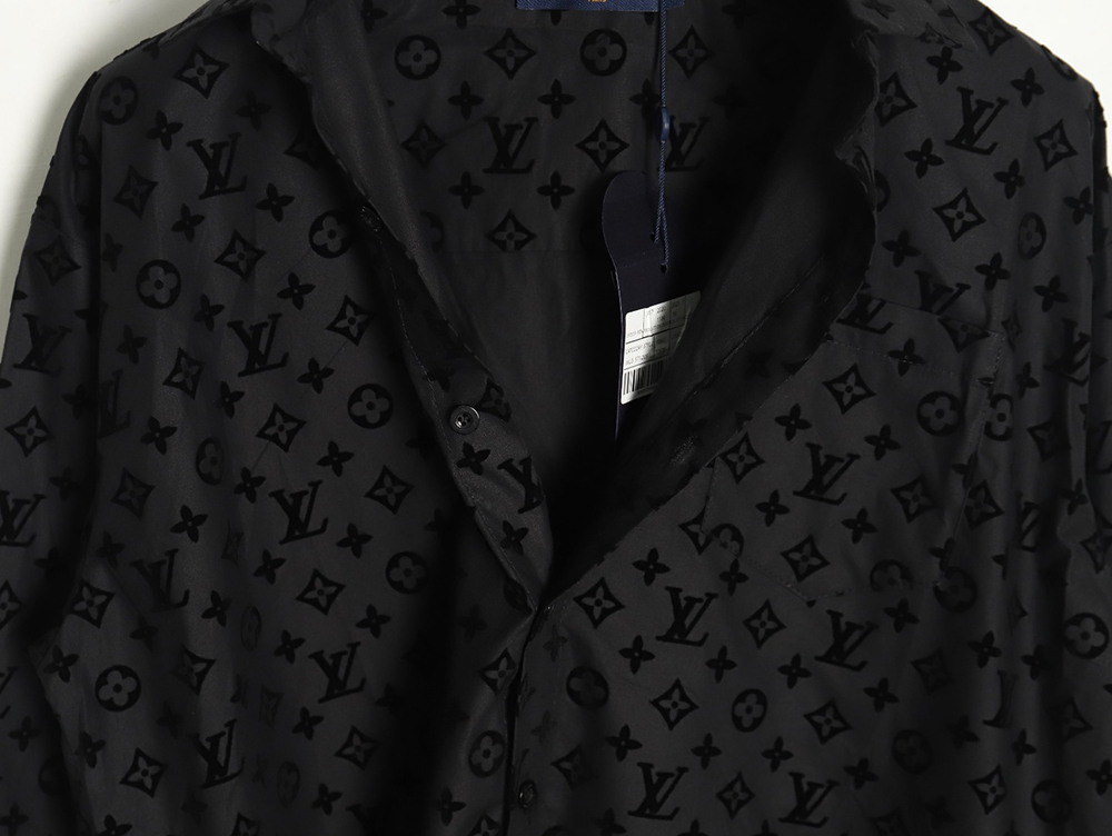 l0*is V*t0n flocked monogram shirt