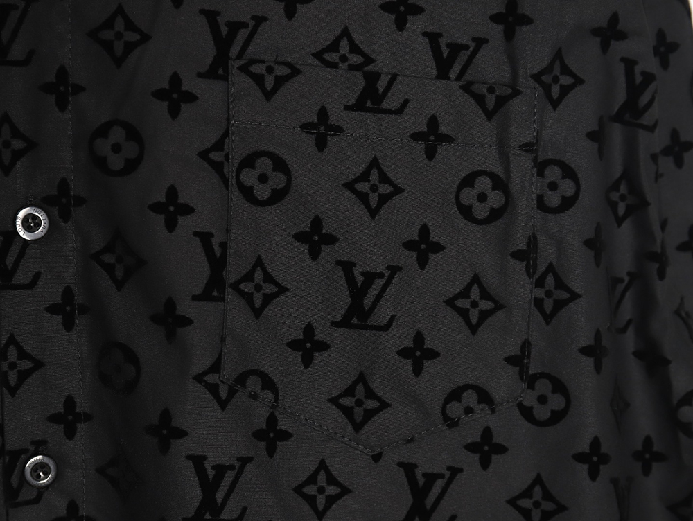 l0*is V*t0n flocked monogram shirt