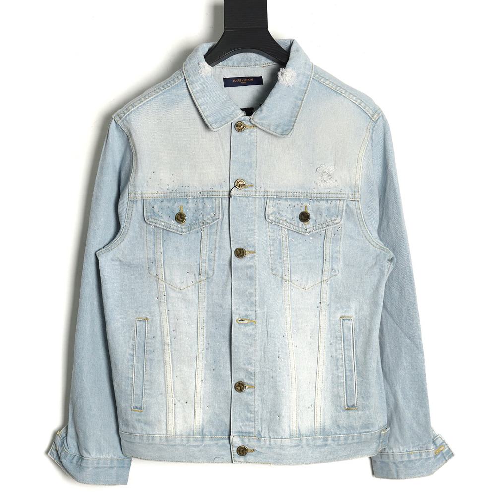 l0*is v*t0n gypsophila hot Di*m*nd embroidery denim jacket