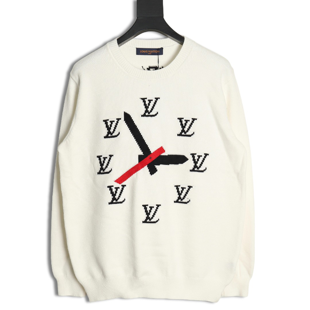 l0*is V*t0n clock logo sweater