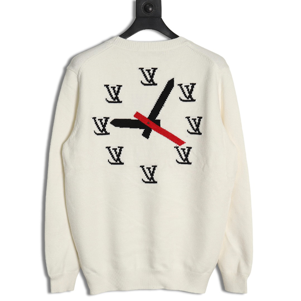l0*is V*t0n clock logo sweater