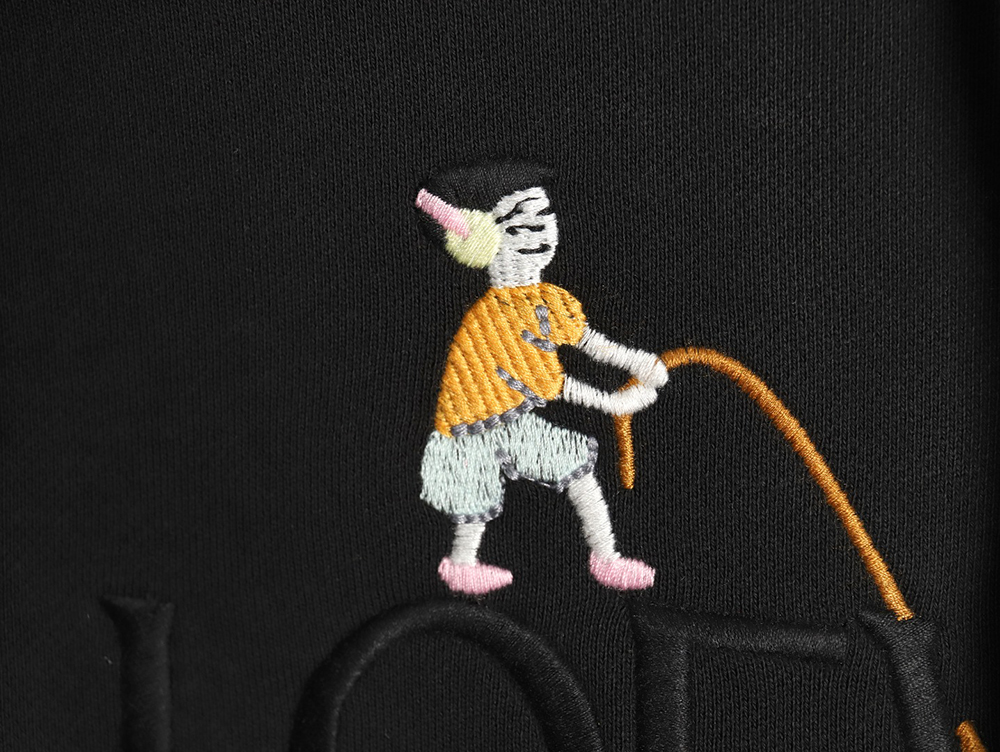 L0ew* x suna fujita embroidered hooded sweatshirt