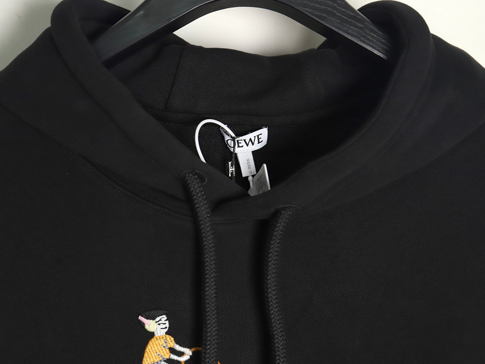 L0ew* x suna fujita embroidered hooded sweatshirt