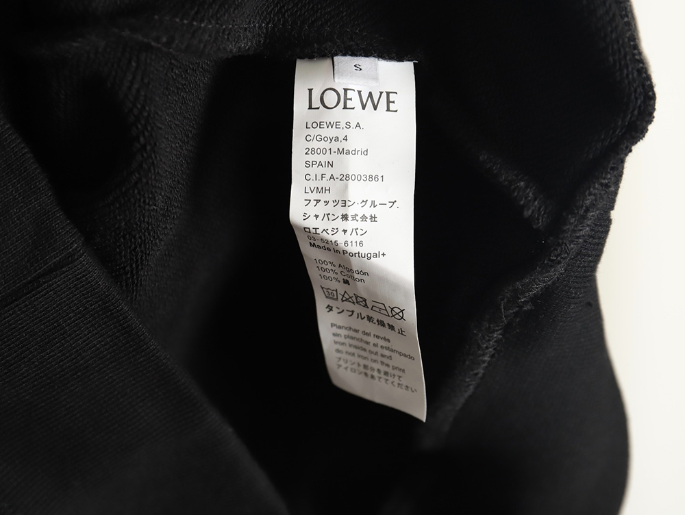 L0ew* x suna fujita embroidered hooded sweatshirt