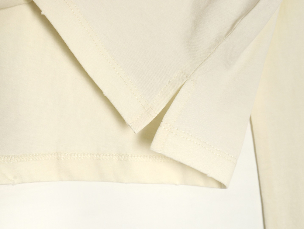 Pra*a classic logo print long sleeve t-shirt tsk1