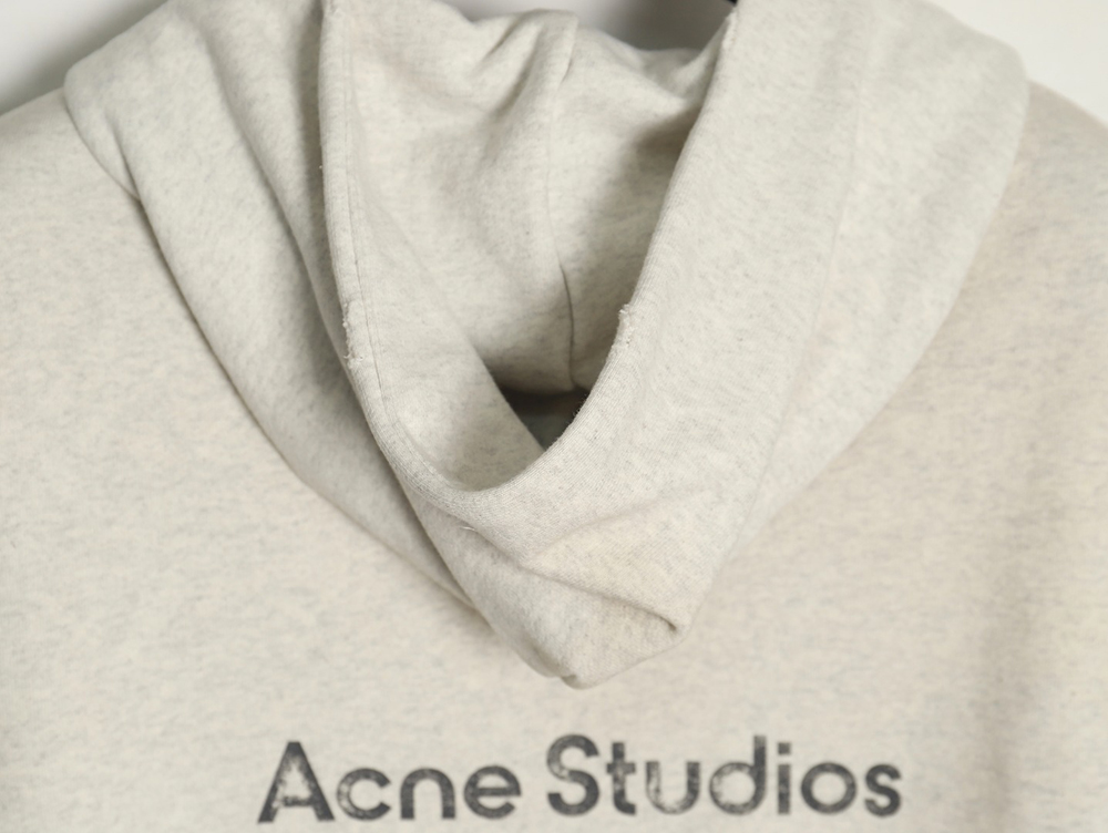 Acne Studios 1996 Washed Distressed Hoodie (Gray)