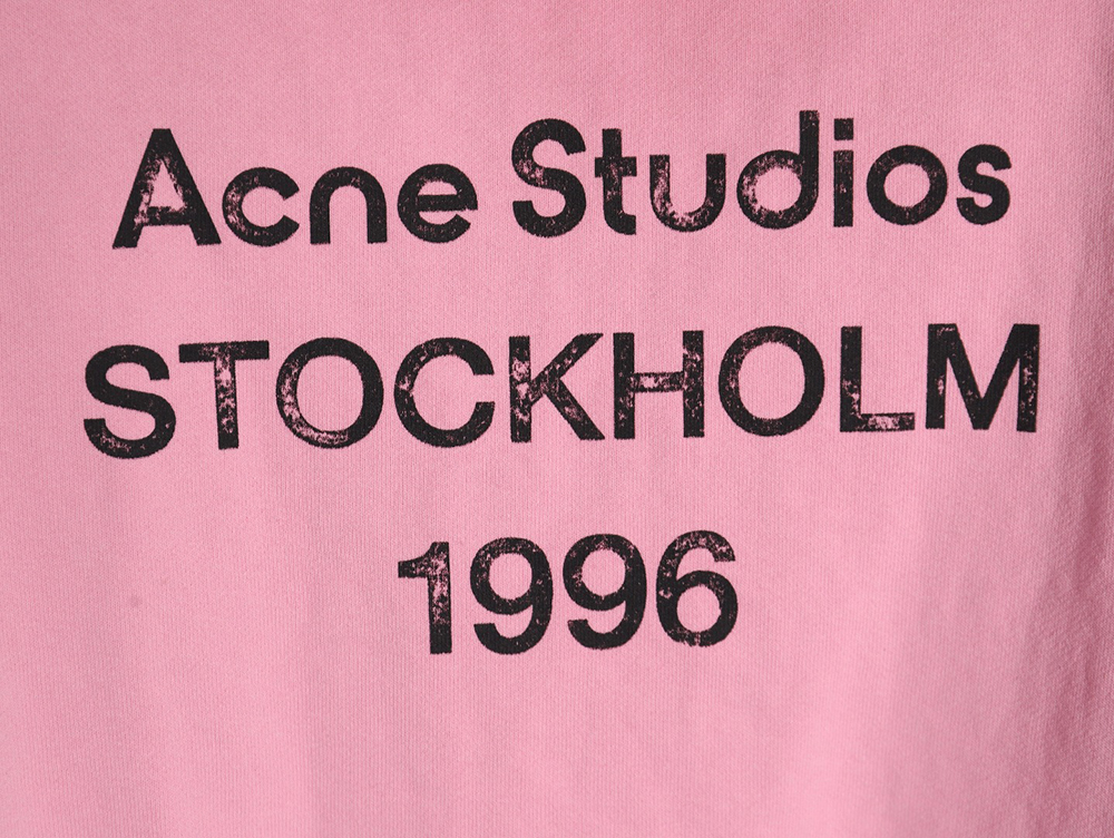 Acne Studios 1996 Washed Distressed Hoodie TSK1