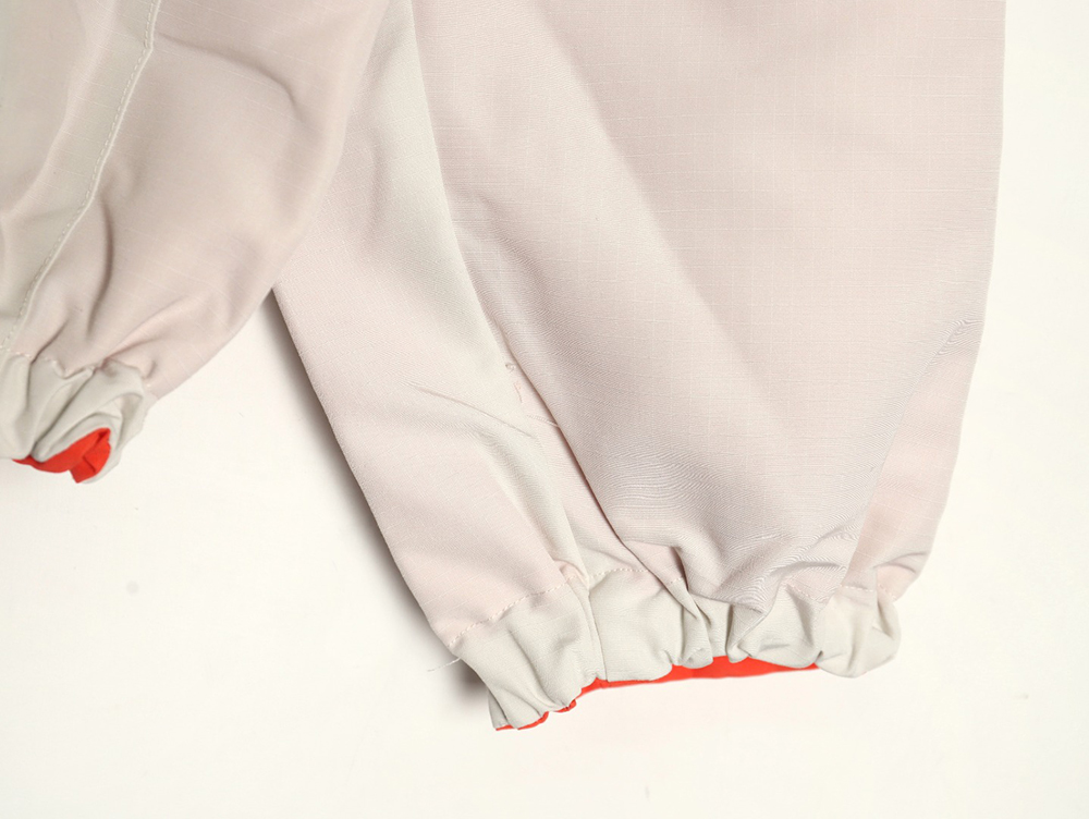 G*u*i red and green web double-sided windbreaker hooded jacket