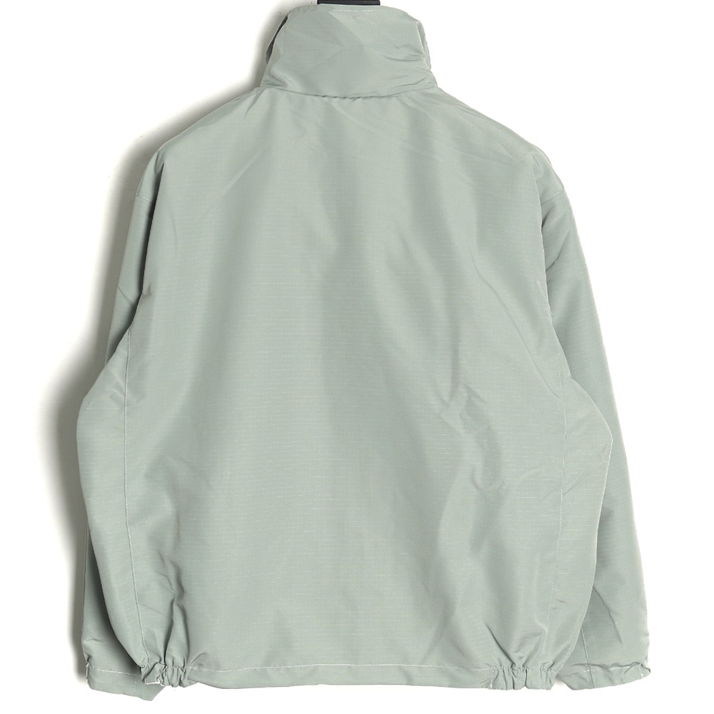 G*u*i red and green web double-sided windbreaker hooded jacket tsk1