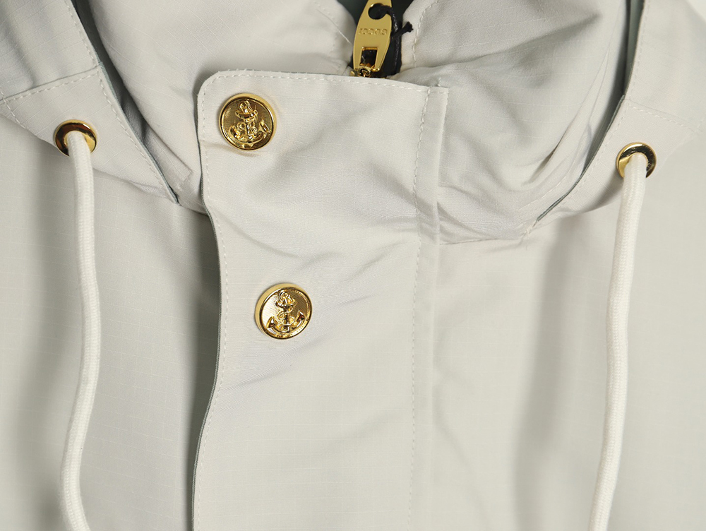 G*u*i red and green web double-sided windbreaker hooded jacket tsk1