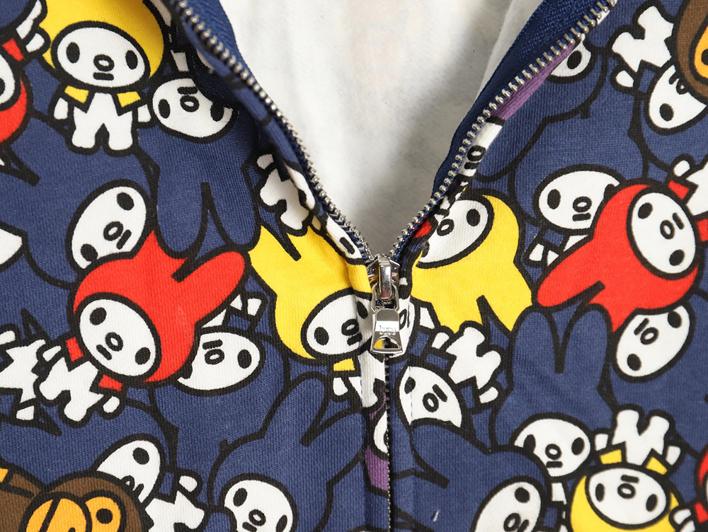 Bape My Melody shark and tiger zip-up hoodie