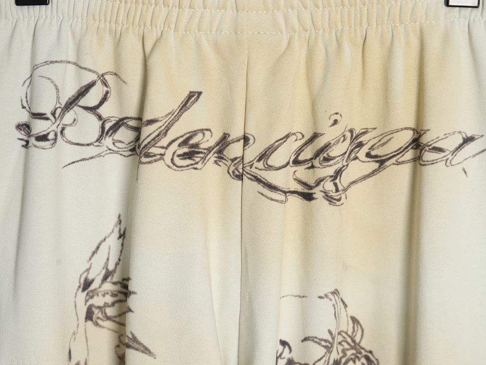 Ba*len*cia*ga graffiti trousers