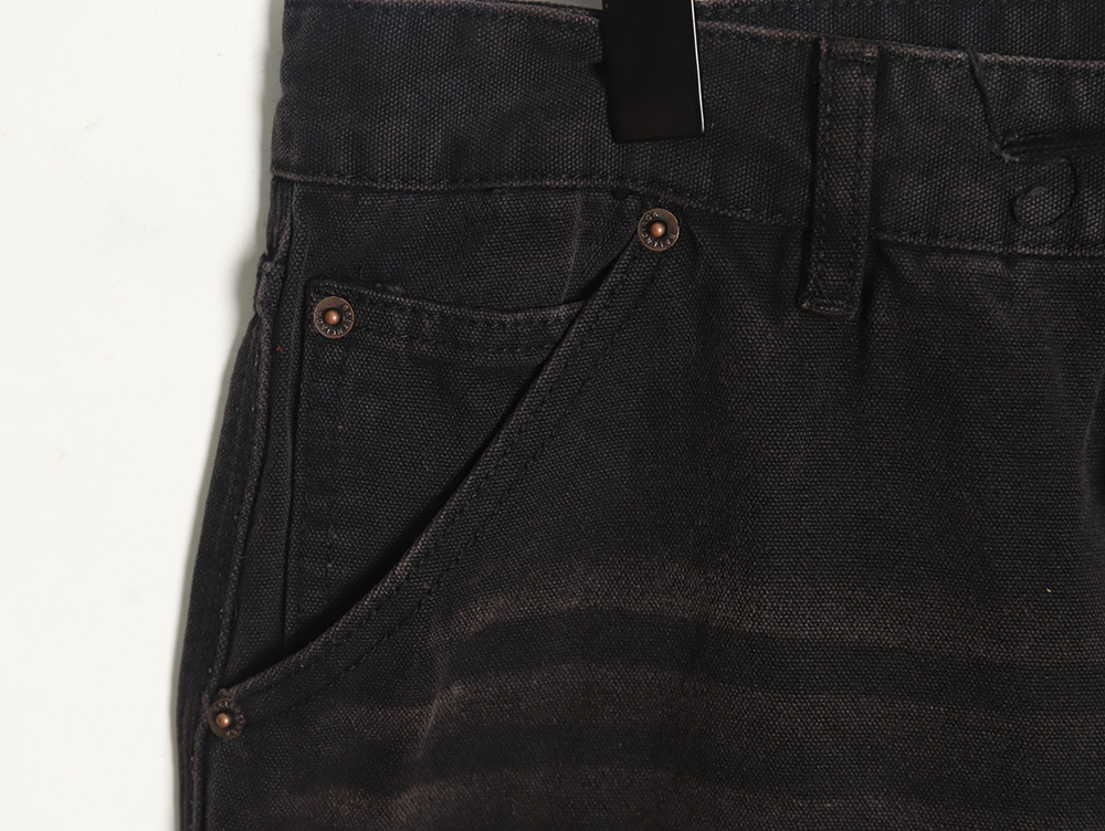 Ba*len*cia*ga distressed denim trousers with ripped pockets